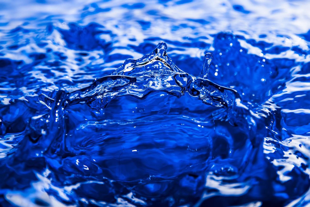 Blue Bottle Love Big filled with pure and fresh spring water