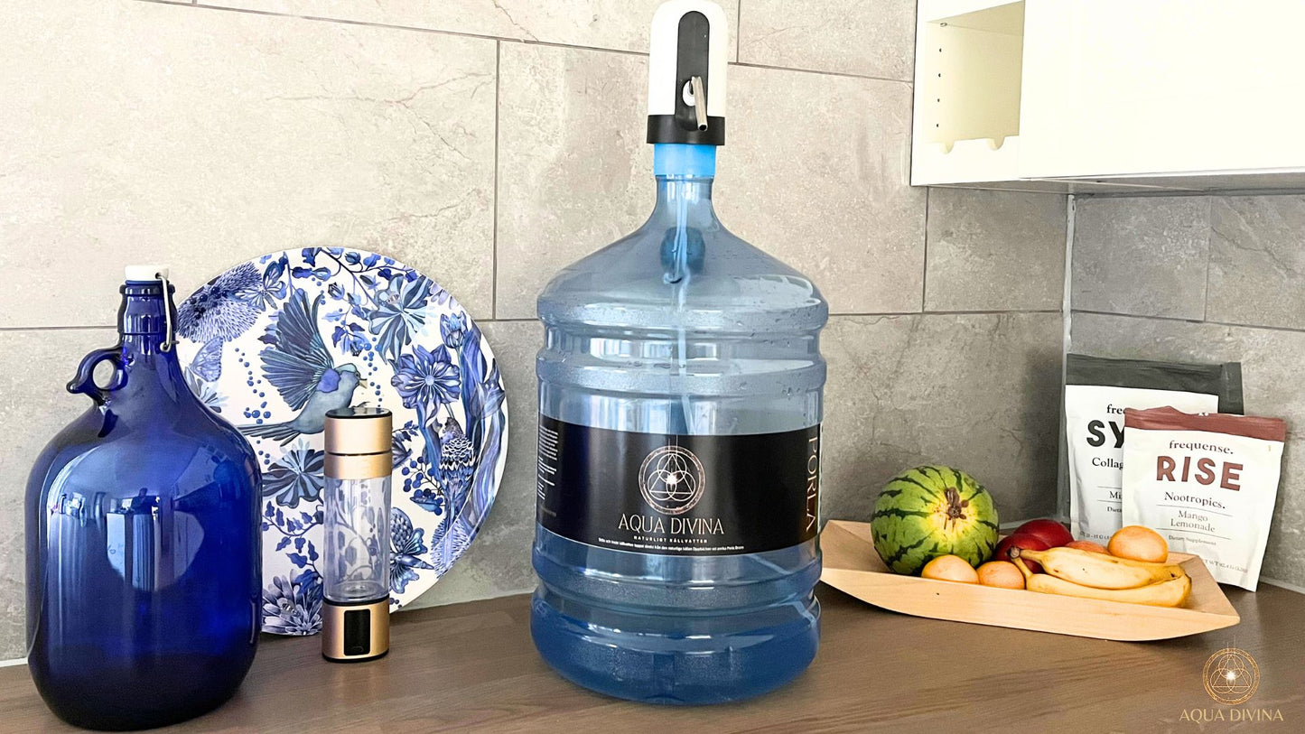 Aqua Divina BIG SPRING WATER BOTTLE 3x 5 Gallon (18,9L)