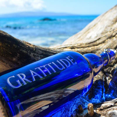 Gratitude Blue Bottle Love 1L